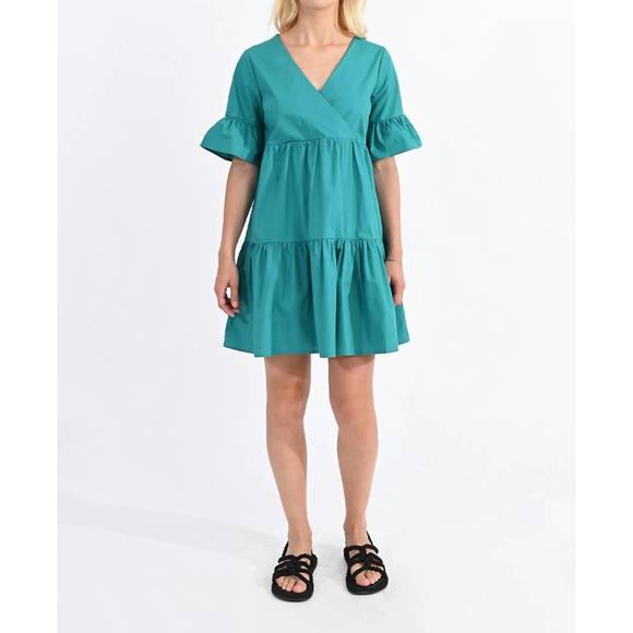 NEW MOLLY BRACKEN loreli dress in teal - Picture 1 of 4